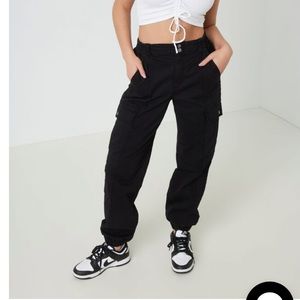 Garage Black Cargo Pants